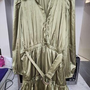 Mustard Seed Sage Long Sleeve Dress